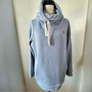 Brakeburn Dorset, England Elsie Striped Cowl Neck Hoodie Blue/White Size 12